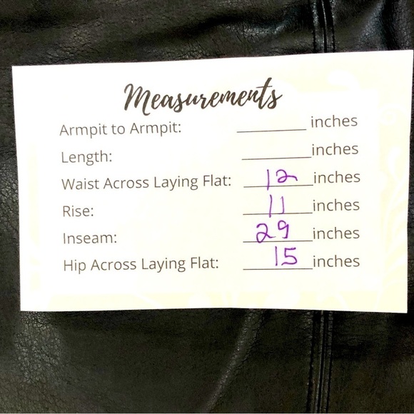 WHBM Runway Legging Black vegan leather size 2 Long - Picture 10 of 11